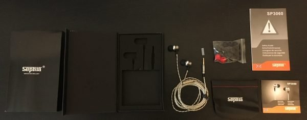 Sephia SP3060 earbuds out of the box