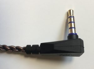an older stock KZ cable 3.5mm plug