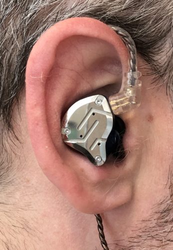 how to wear the KZ ZS10 Pro IEM