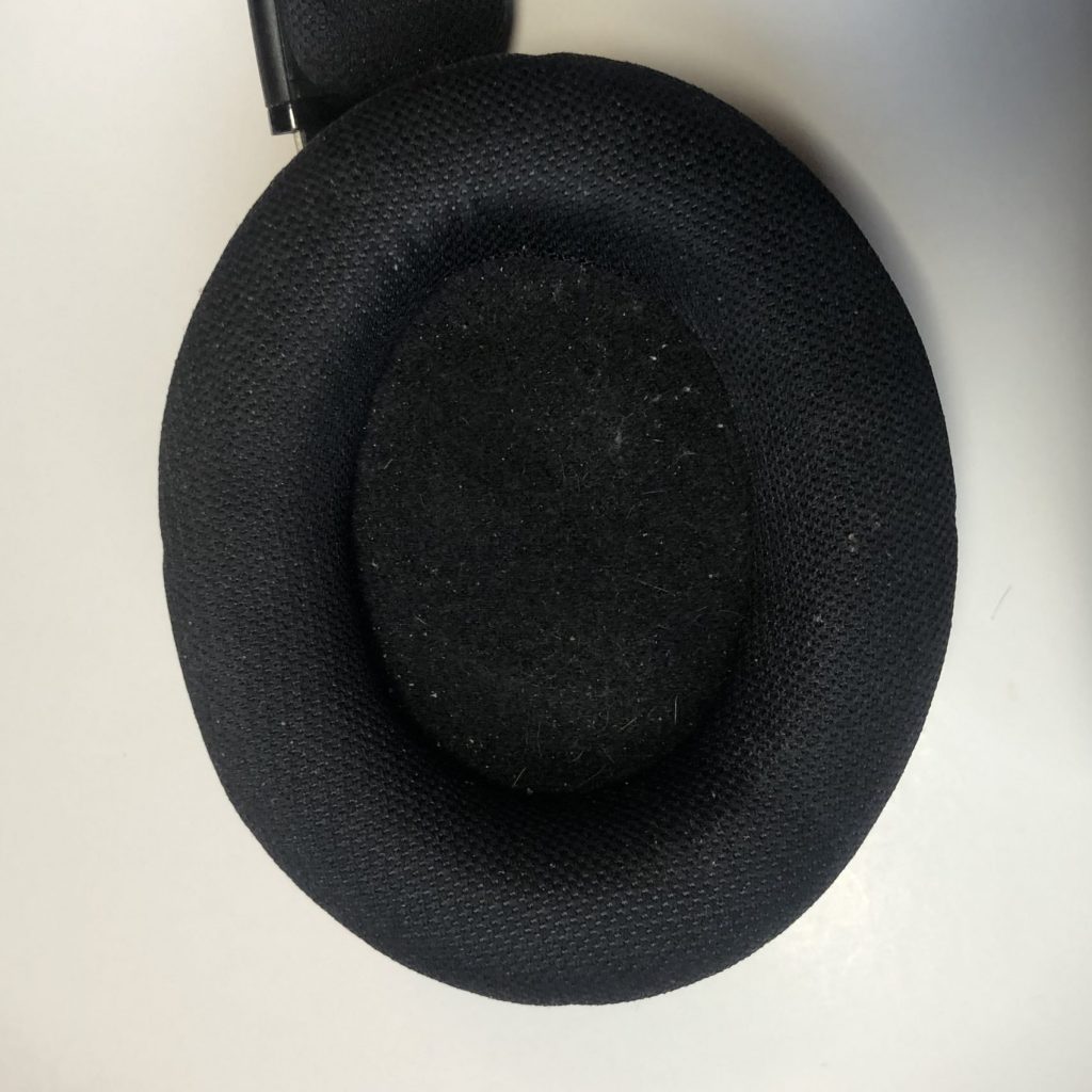 example of relaxed fit headphones with soft ear pads