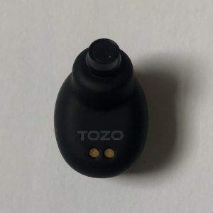 Tozo T10 wireless earbud nozzle without tip front