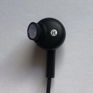 front of amazon basics earbud nozzle with tip removed