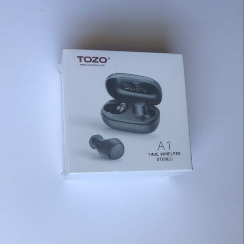 TOZO A1 Mini wireless earbuds box on arrival