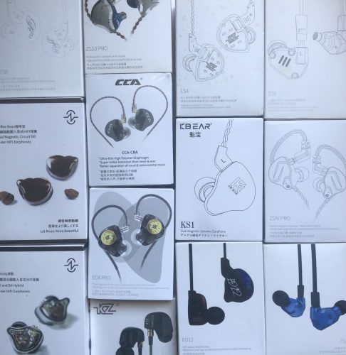 my collection of KZ earphones