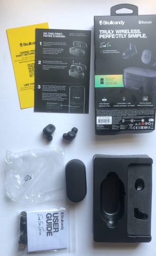 Skullcandy Sesh Evo earbuds out of the box