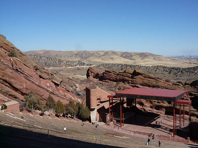 Red Rocks is an example of a novel concert venue that takes longer to get into