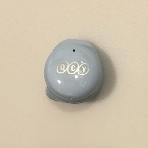 QCY T17 wireless earbud back side