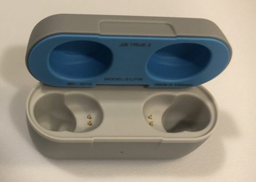 Skullcandy Jib True 2 wireless earbuds charging and carrying case open inside