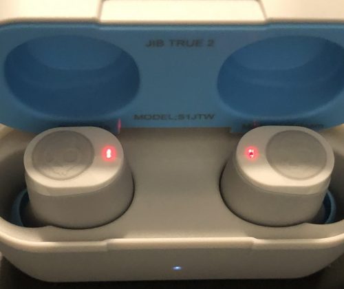 Skullcandy Jib True 2 wireless earbuds charging up