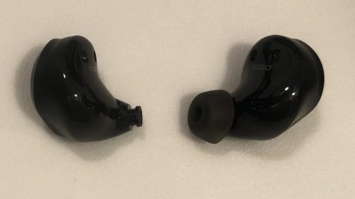 TOZO NC9 wireless earbuds nozzle and with tip