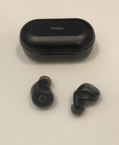 TOZO NC9 earbuds and case picture