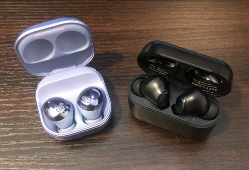 TOZO NC2 earbuds compared to Samsung Galaxy Buds Pro earbuds