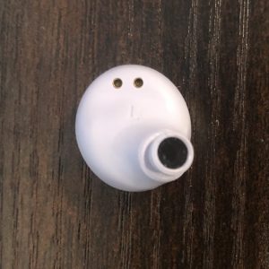 JLAB Go Air Pop earbud front nozzle