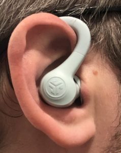 JLab GO Air Sport earbud in ear fit