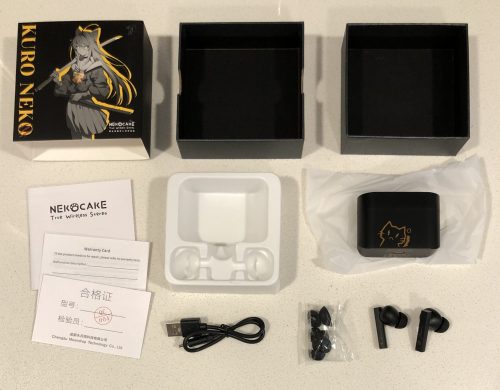 Moondrop NEKOCAKE contents out of the box accessories