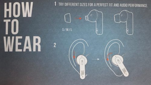 JBL Tune 230NC earbud fit instructions