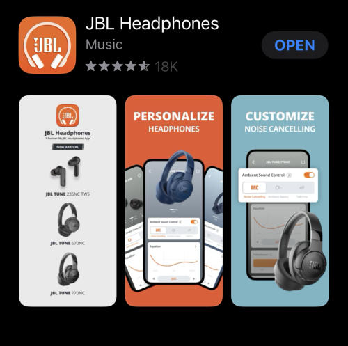 JBL headphone app download
