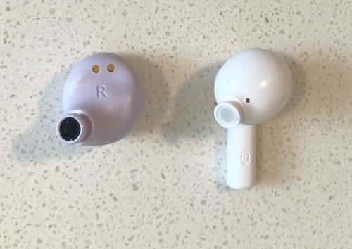 JLab GO Air Pop vs Soundcore Life P2i earbud front