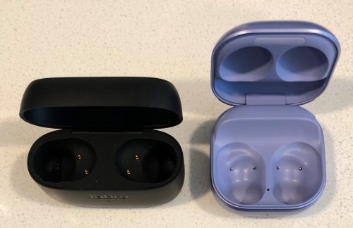 Jabra Elite 85t vs Samsung Galaxy Buds Pro case inside