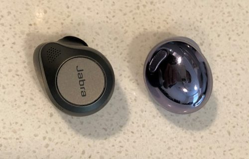 Jabra Elite 85t vs Samsung Galaxy Buds Pro earbud back