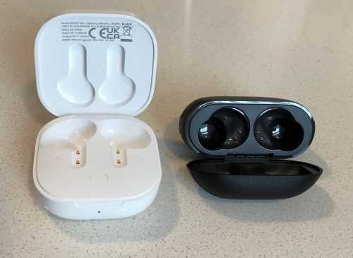 QCY T13 vs SoundPEATS Free2 Classic opened up case  inside