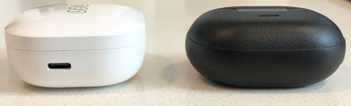 QCY T13 vs SoundPEATS Free2 Classic case side