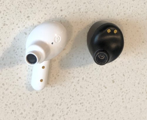 QCYT13 vs SoundPEATS Free2 Classic earbud front