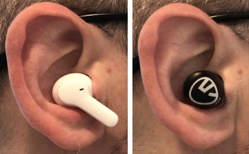 QCY T13 vs SoundPEATS Free2 Classic earbud in ear fit