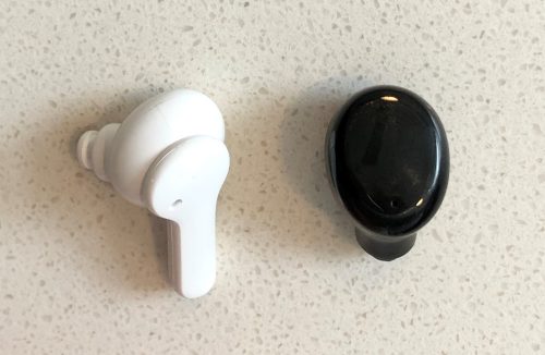 QCY T13 vs TOZO T6 earbud back