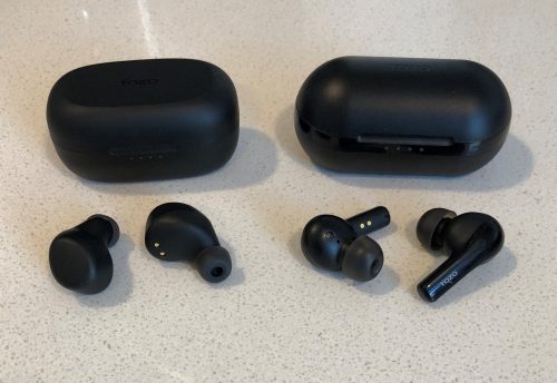 TOZO A1 Mini vs TOZO A2 Mini case and earbuds