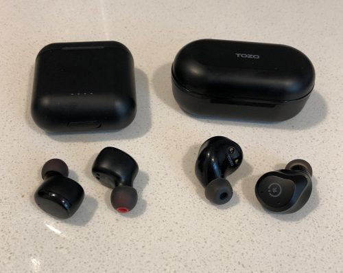 TOZO T6 vs NC9 case earbuds