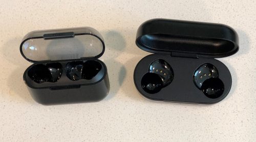 TOZO crystal buds vs T12 case inside