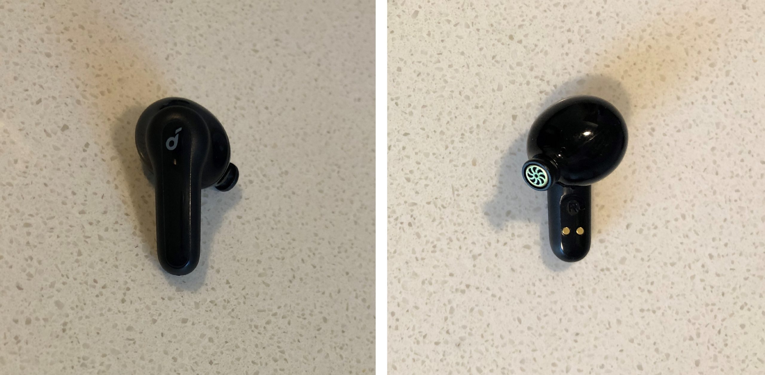 Soundcore Life P2 earbud back and front