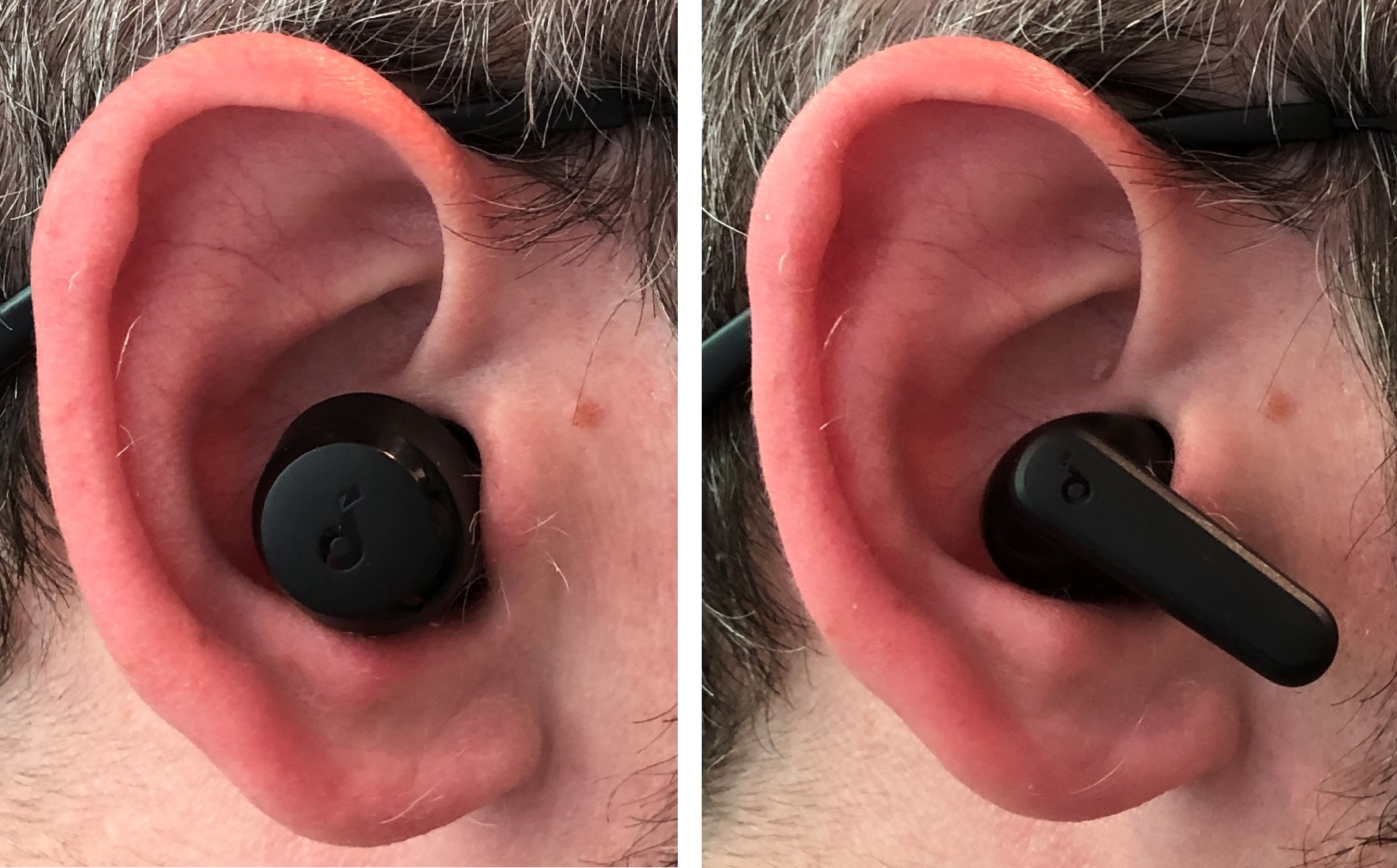 Soundcore A20i vs P20i earbud in ear fit