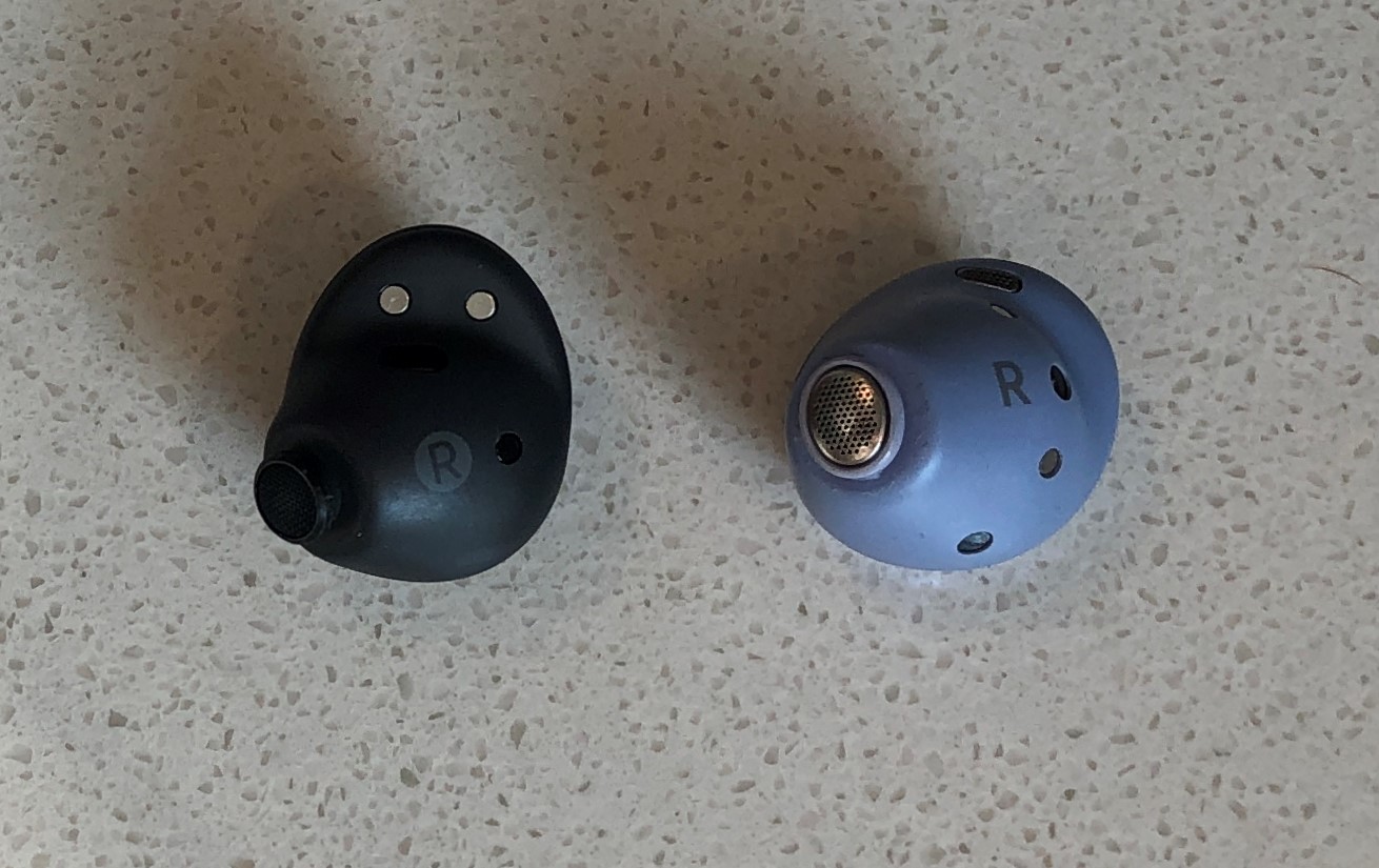 Samsung Galaxy Buds2 Pro vs Buds Pro earbud front