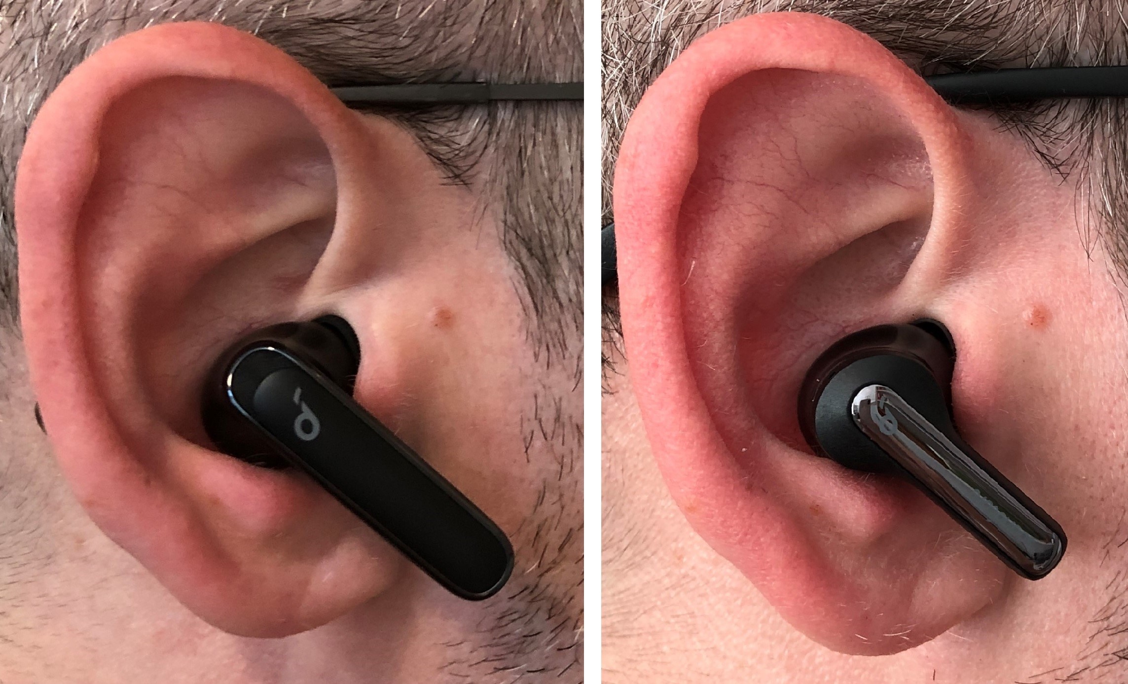 Soundcore Life P3 vs P3i earbud in ear fit