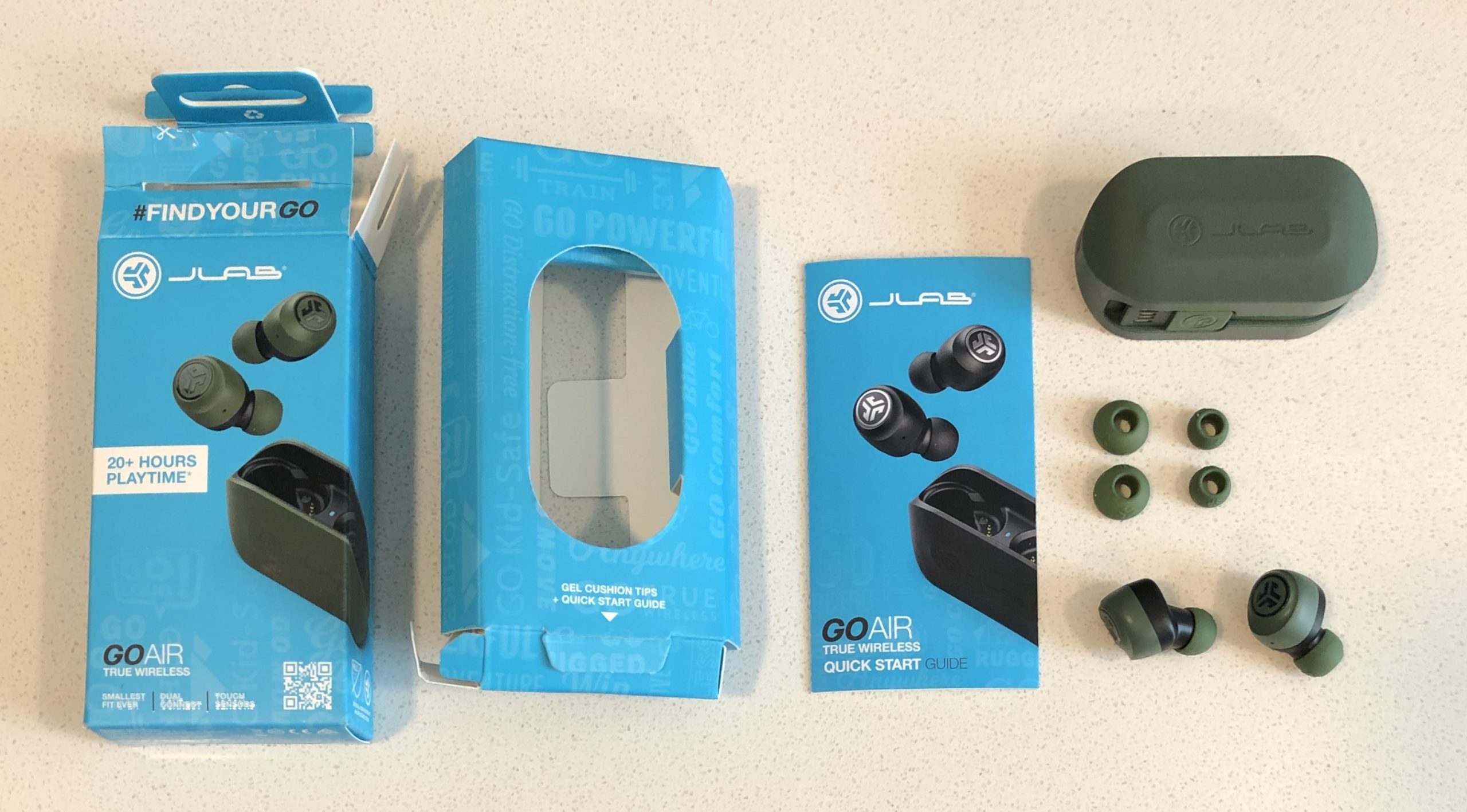 JLab GO Air included accessories