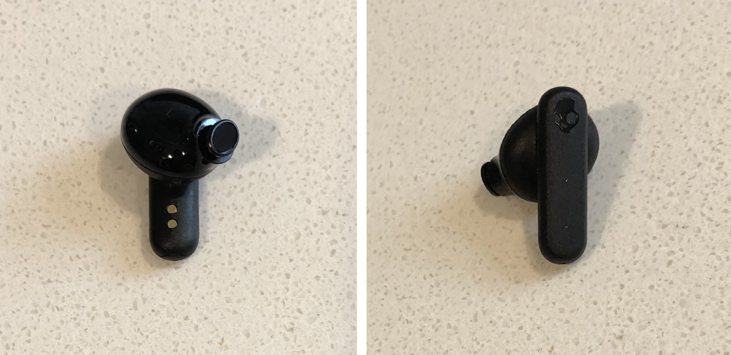 Skullcandy Smokin Buds earbud front and back